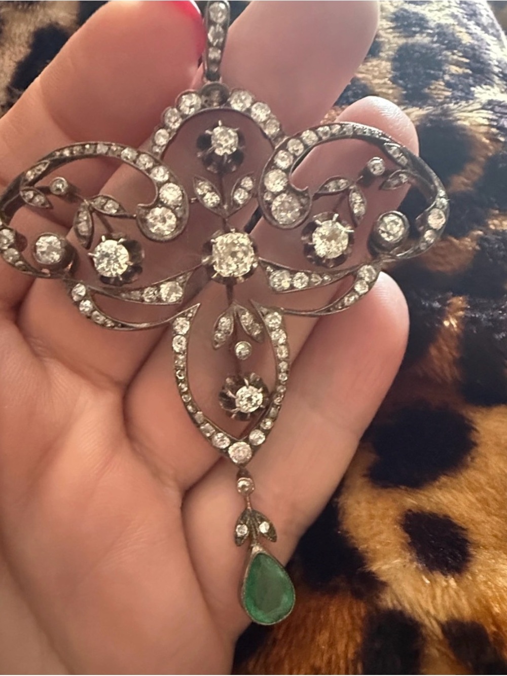 Gorgeous Large Georgian Pendant. This one is a beauty!